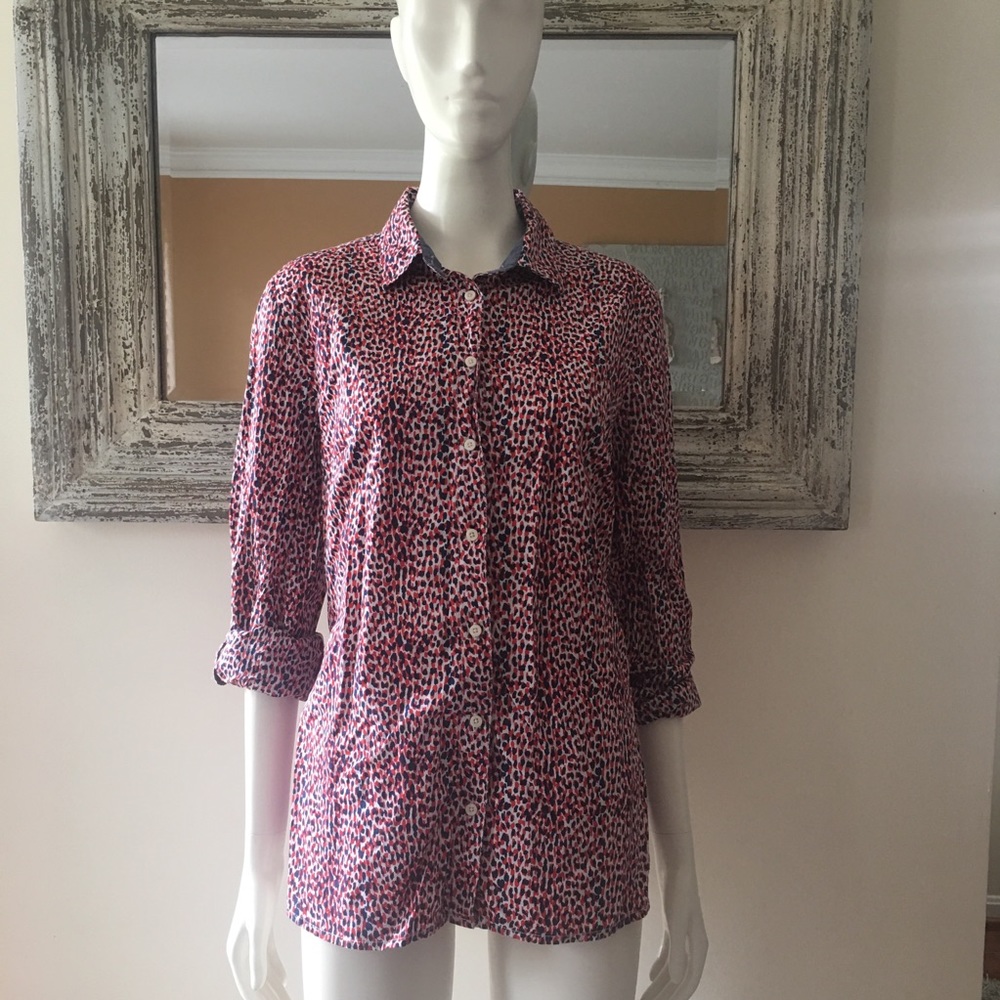 Tommy Hilfiger Women's Button Down Shirt Size L